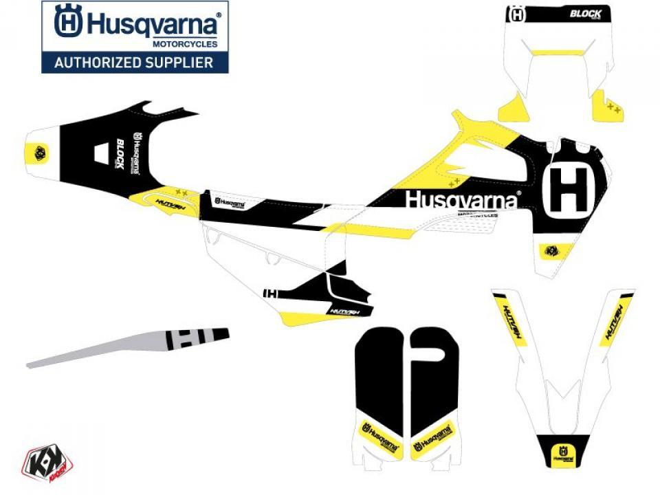 Autocollant stickers Kutvek pour Moto Husqvarna 125 Te 2T 2015 Neuf