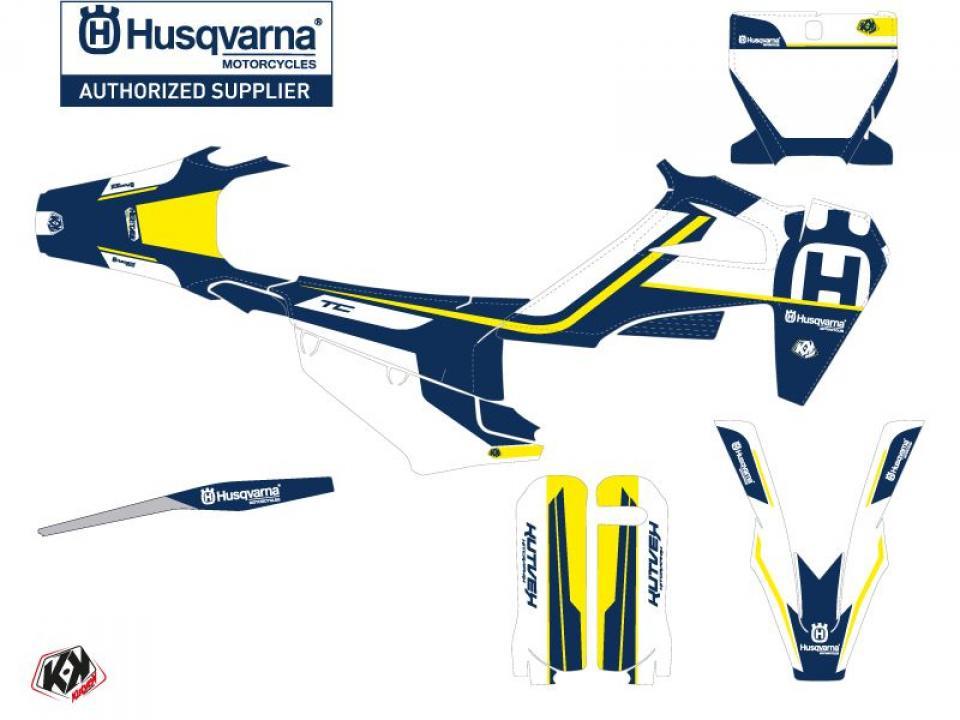 Autocollant stickers Kutvek pour Moto Husqvarna 250 Te 2T 2017 à 2018 Neuf