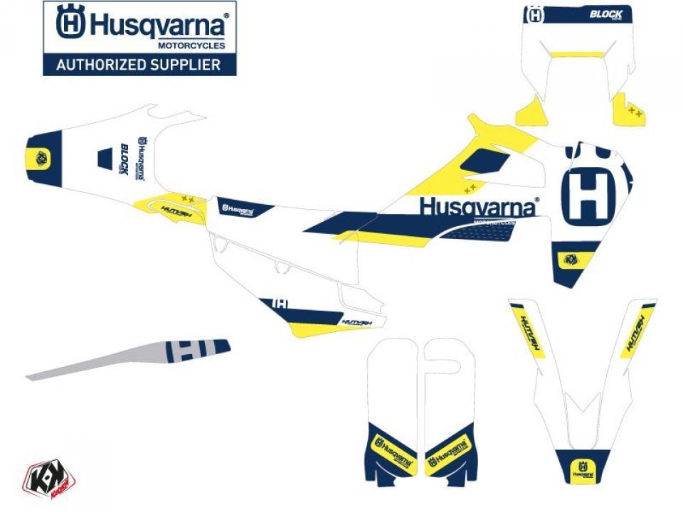 Autocollant stickers Kutvek pour Moto Husqvarna 300 Te 2T 2014 Neuf