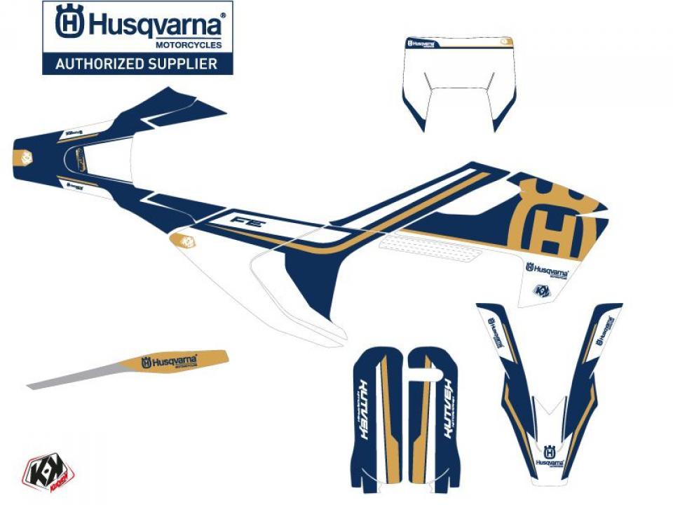 Autocollant stickers Kutvek pour Moto Husqvarna 250 Fe 4T 2017 à 2019 Neuf