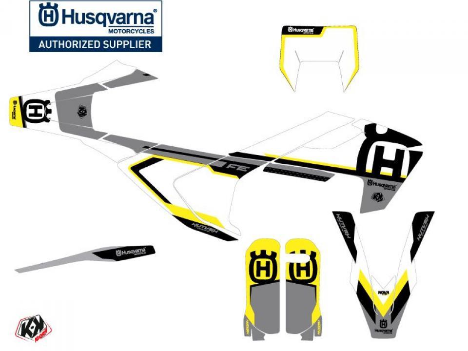 Autocollant stickers Kutvek pour Moto Husqvarna 250 Fe 4T 2017 à 2019 Neuf