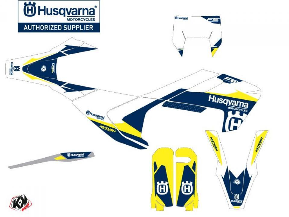 Autocollant stickers Kutvek pour Moto Husqvarna 250 Fe 4T 2017 à 2019 Neuf