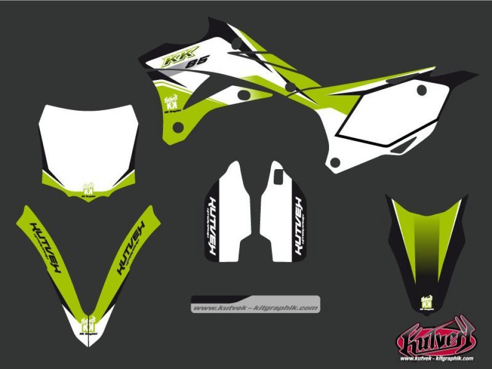 Autocollant stickers Kutvek pour Moto Kawasaki 85 Kx Grandes Roues 2022 à 2023 Neuf