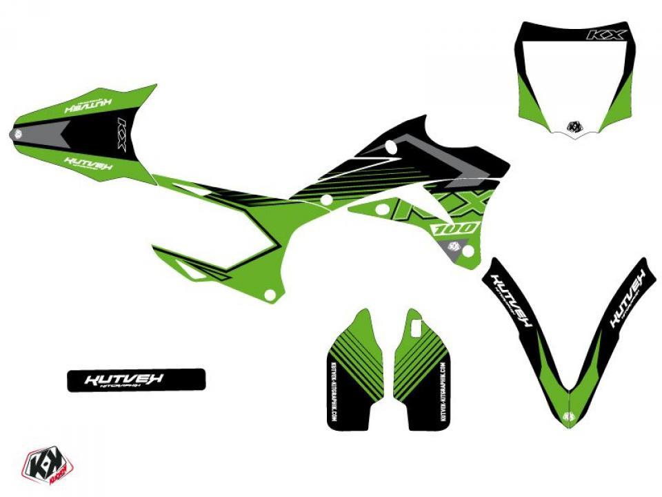 Autocollant stickers Kutvek pour Moto Kawasaki 100 KX 2014 à 2022 Neuf