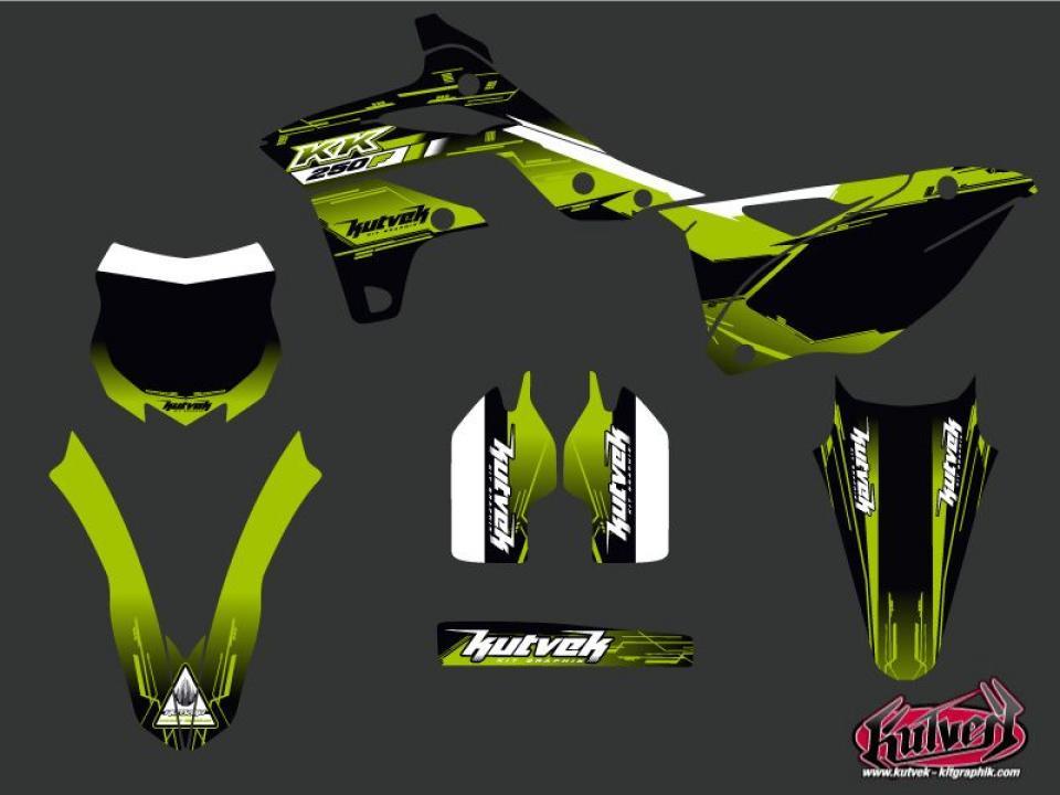 Autocollant stickers Kutvek pour Moto Kawasaki 250 Kx-F 4T 2006 à 2008 Neuf