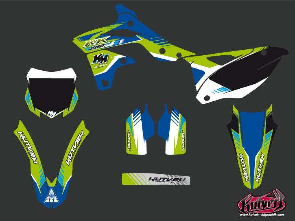 Autocollant stickers Kutvek pour Moto Kawasaki 250 Kx-F 4T 2009 à 2012 Neuf