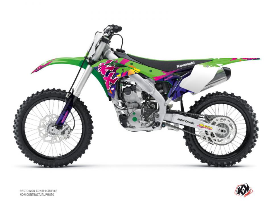 Autocollant stickers Kutvek pour Moto Kawasaki 250 Kx-F 4T 2009 à 2012 Neuf