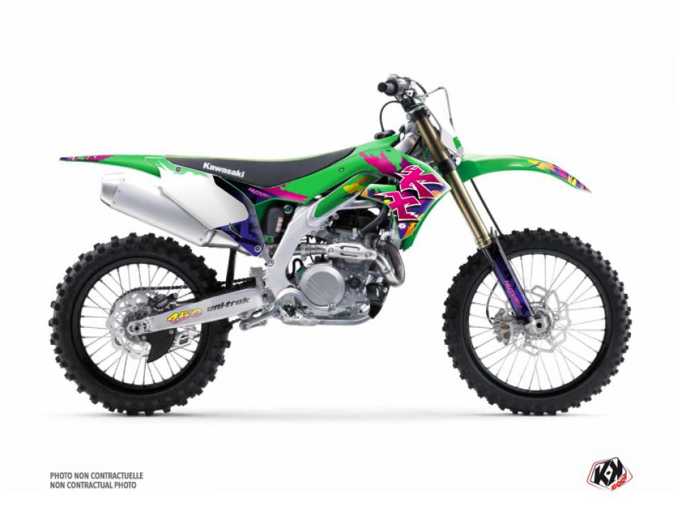 Autocollant stickers Kutvek pour Moto Kawasaki 450 Kx-F 4T 2006 à 2008 Neuf