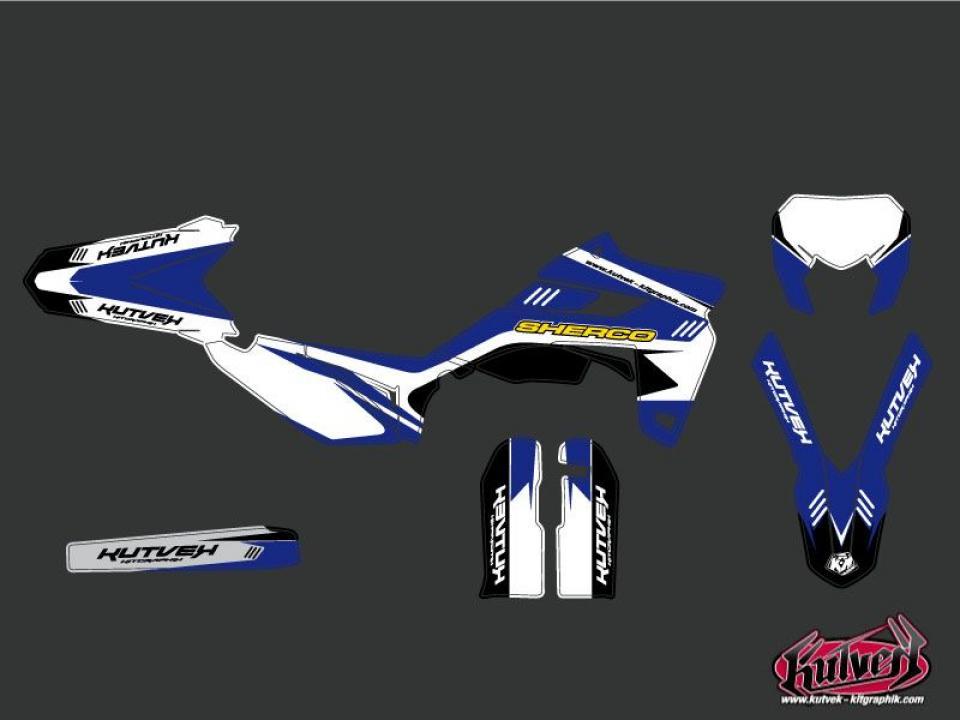 Autocollant stickers Kutvek pour Moto Sherco 250 Se 2T Enduro 2019 à 2022 Neuf