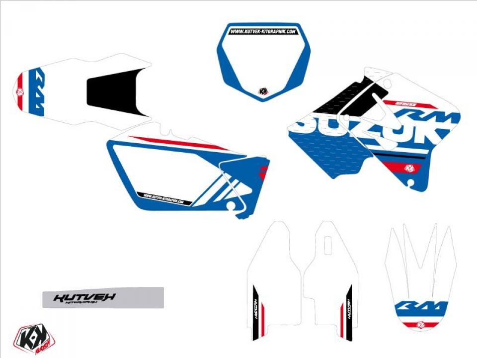 Autocollant stickers Kutvek pour Moto Suzuki 250 RM 1989 à 1992 Neuf