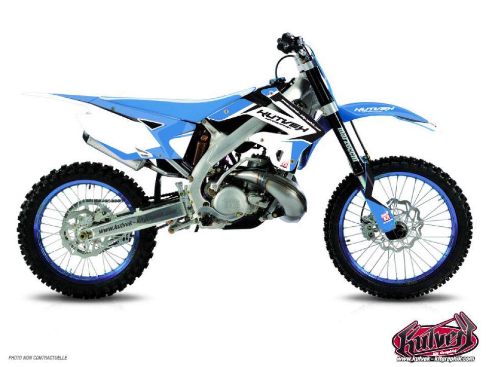 Autocollant stickers Kutvek pour Moto TM 125 Mx 2T Cross 2015 à 2019 Neuf