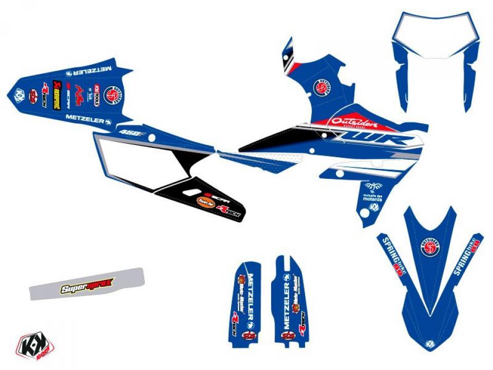 Autocollant stickers Kutvek pour Moto Yamaha 450 Wr-F 4T 2005 à 2006 Neuf