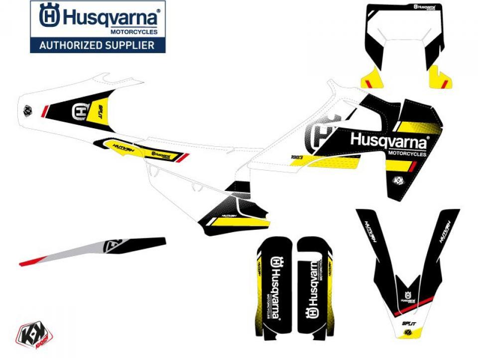 Autocollant stickers Kutvek pour Moto Husqvarna 125 Te 2T 2017 à 2019 Neuf