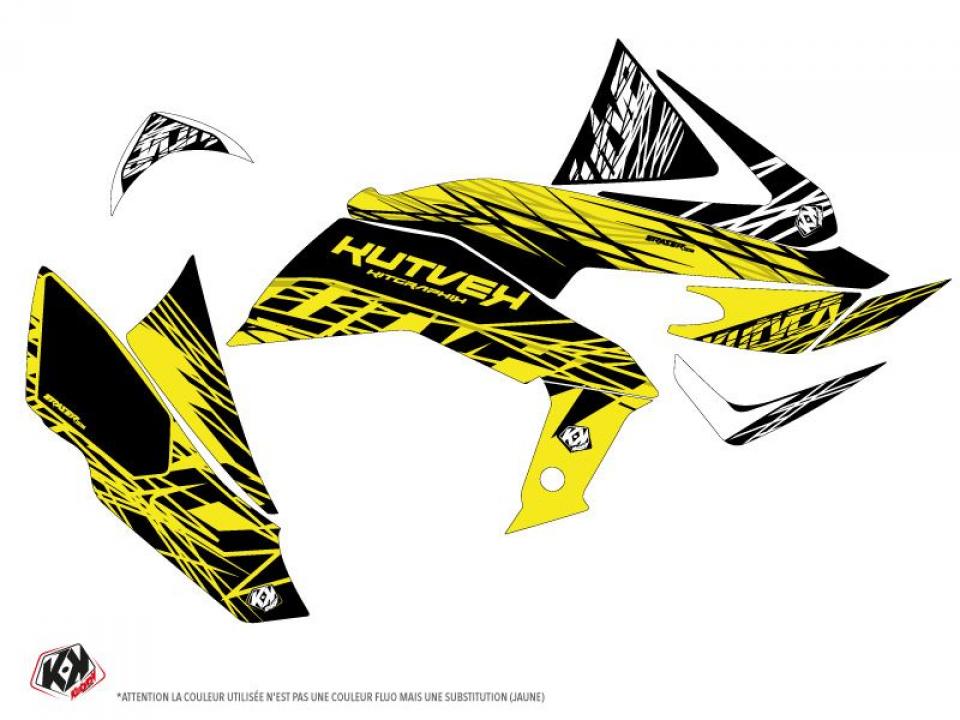 Autocollant stickers Kutvek pour Quad Kawasaki 450 Kfx R 2007 à 2014 Neuf