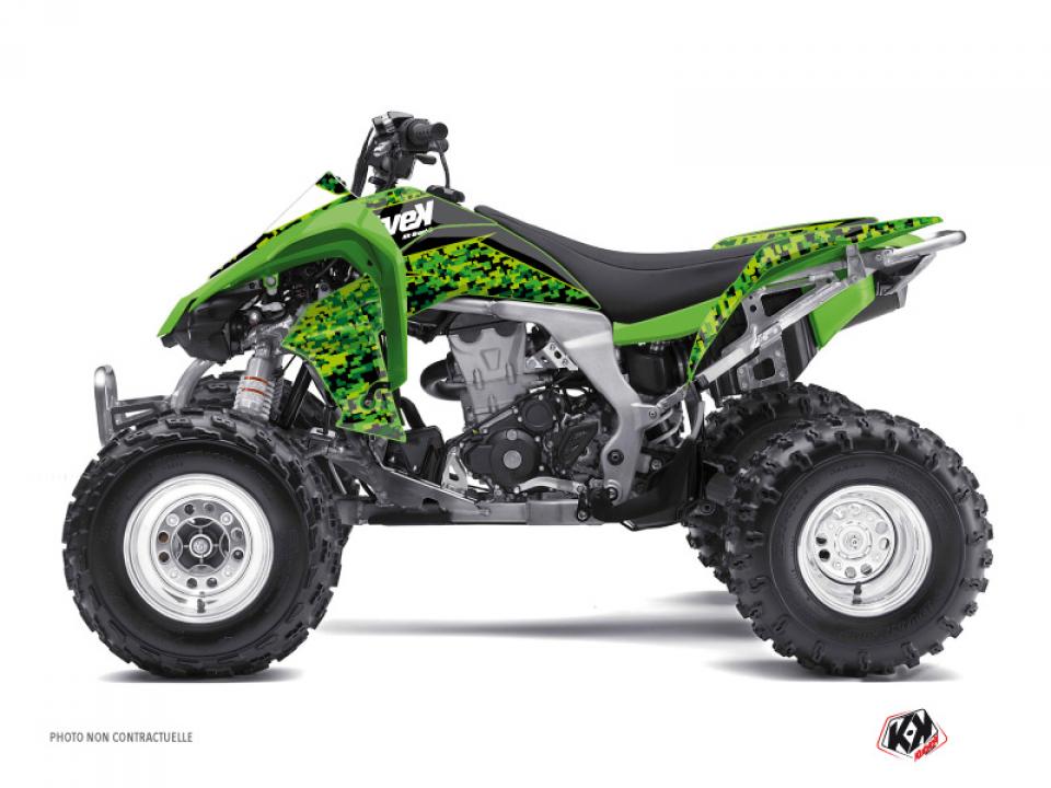 Autocollant stickers Kutvek pour Quad Kawasaki 450 Kfx R 2007 à 2014 Neuf