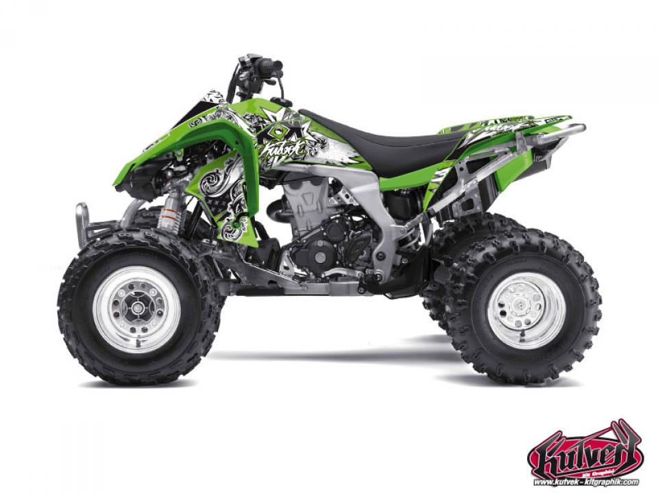 Autocollant stickers Kutvek pour Quad Kawasaki 450 Kfx R 2007 à 2014 Neuf