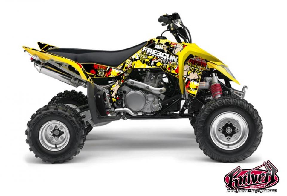 Autocollant stickers Kutvek pour Quad Suzuki 450 Lt-R Quadracer 2006 à 2010 Neuf