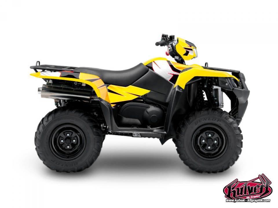 Autocollant stickers Kutvek pour Quad Suzuki 750 Lt-A X Kingquad - 4X4 2008 à 2018 Neuf