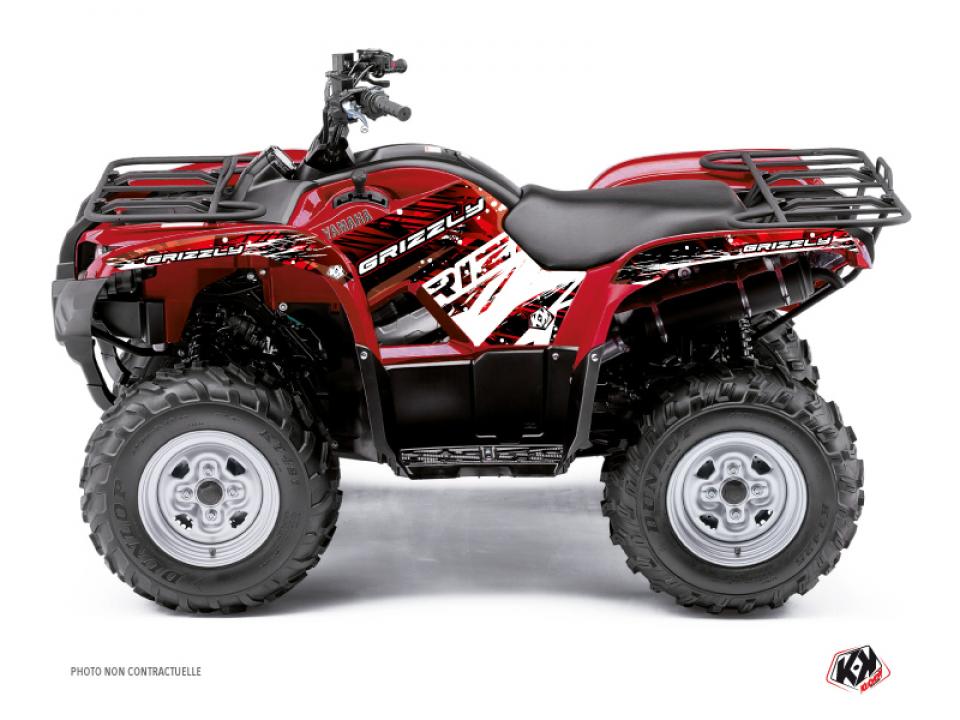 Autocollant stickers Kutvek pour Quad Yamaha 350 Yfm G Grizzly 2007 à 2017 Neuf