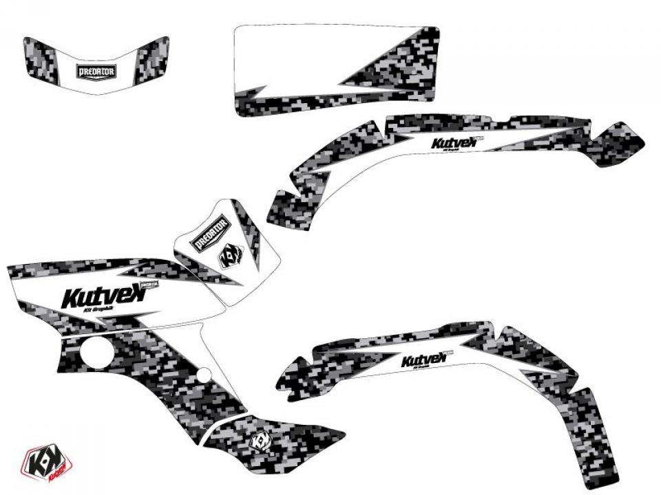 Autocollant stickers Kutvek pour Quad Yamaha 350 Yfm G Grizzly 2007 à 2017 Neuf