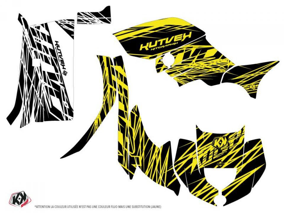 Autocollant stickers Kutvek pour Quad Yamaha 450 Yfm G Grizzly 2007 à 2016 Neuf