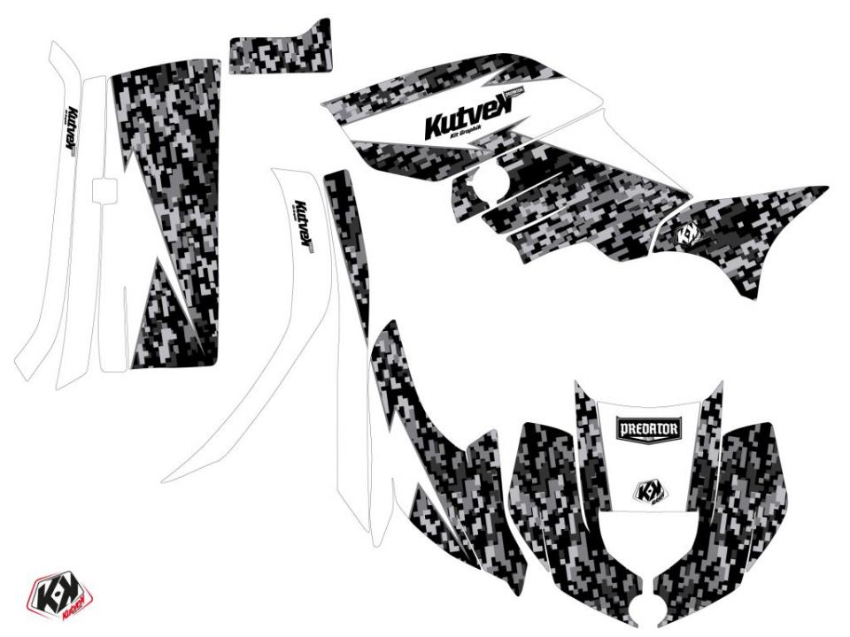 Autocollant stickers Kutvek pour Quad Yamaha 450 Yfm G Grizzly 2007 à 2016 Neuf