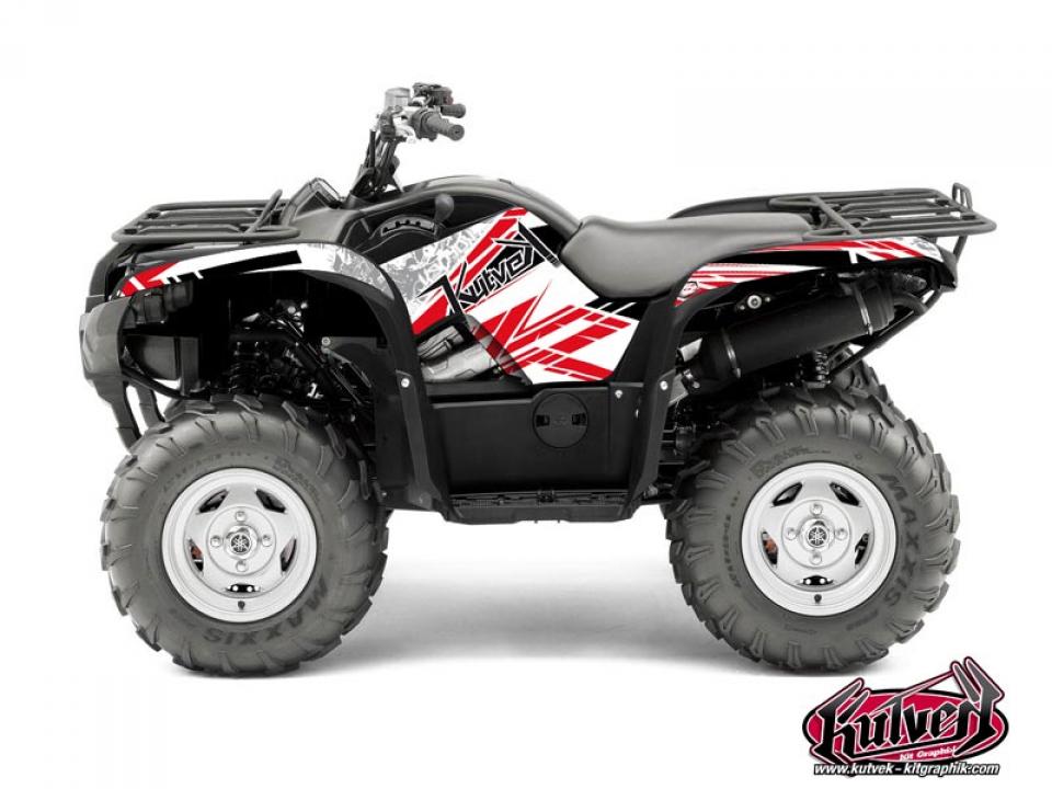 Autocollant stickers Kutvek pour Quad Yamaha 450 Yfm G Grizzly Eps 2009 à 2015 Neuf