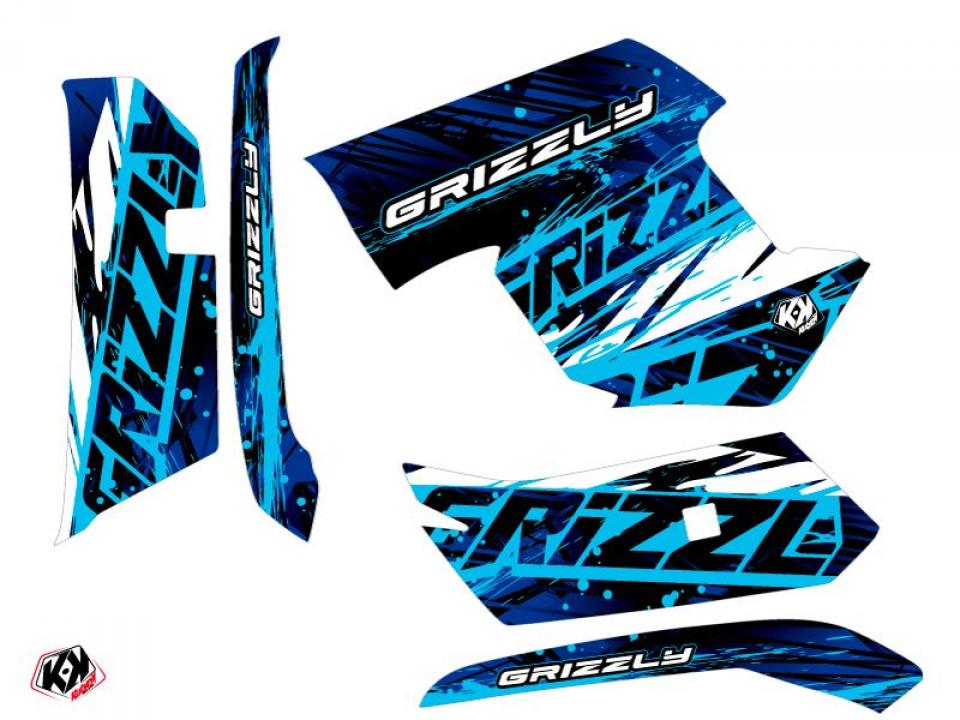 Autocollant stickers Kutvek pour Quad Yamaha 450 Yfm G Grizzly Eps 2009 à 2015 Neuf