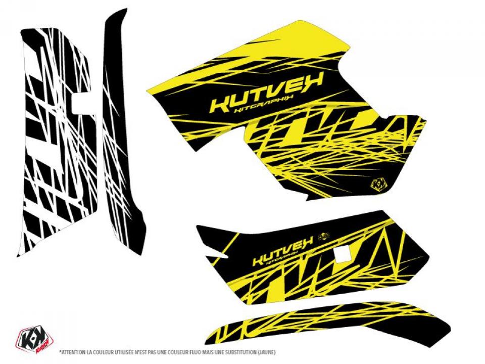 Autocollant stickers Kutvek pour Quad Yamaha 450 Yfm G Grizzly Eps 2009 à 2015 Neuf