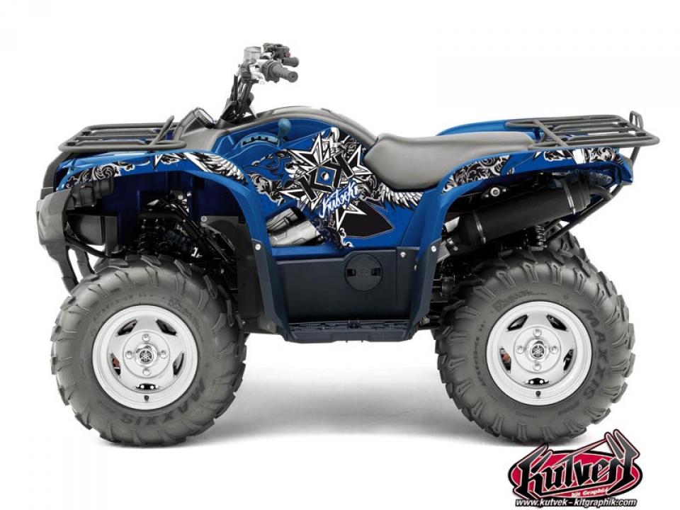 Autocollant stickers Kutvek pour Quad Yamaha 450 Yfm G Grizzly Eps 2009 à 2015 Neuf