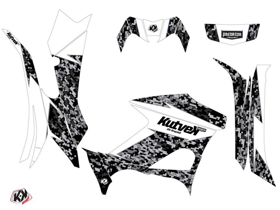 Autocollant stickers Kutvek pour Quad Yamaha 700 Yfm G Grizzly 2016 à 2018 Neuf