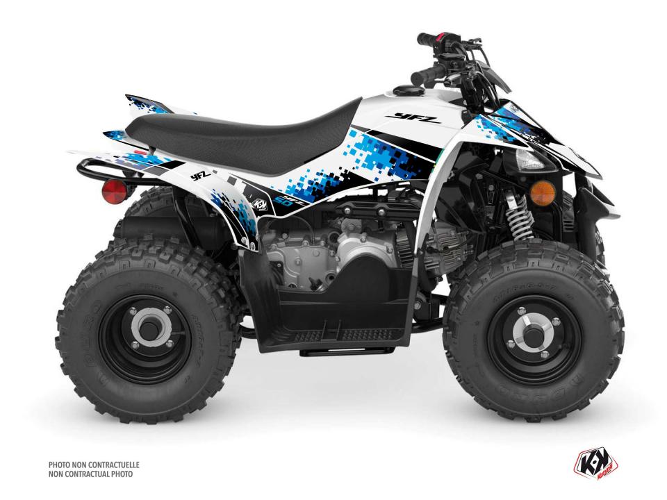 Autocollant stickers Kutvek pour Quad Yamaha 50 YFZ 2016 à 2018 Neuf