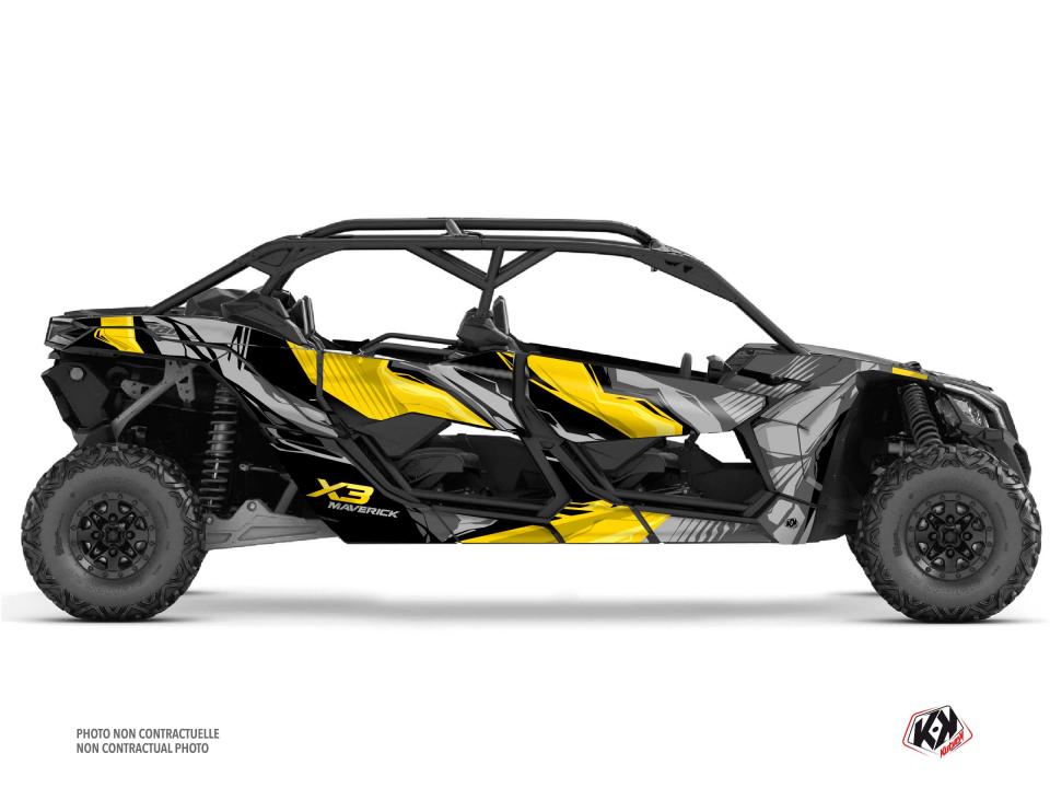 Autocollant stickers Kutvek pour Quad CAN-AM 900 Maverick X3 Max Turbo 2017 à 2023 Neuf