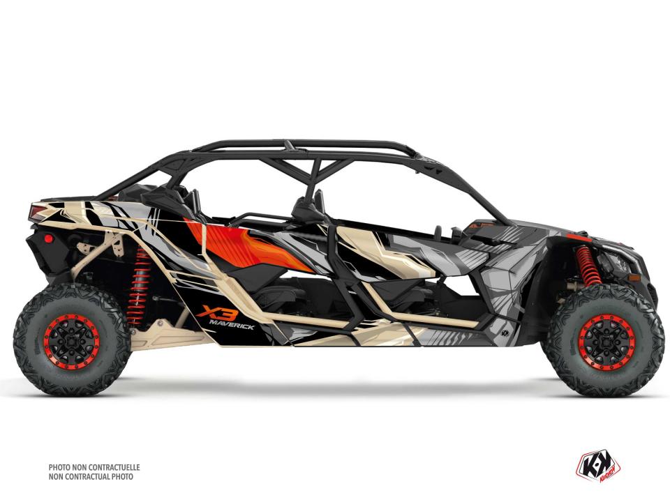 Autocollant stickers Kutvek pour Quad CAN-AM 900 Maverick X3 Max Turbo 2017 à 2023 Neuf