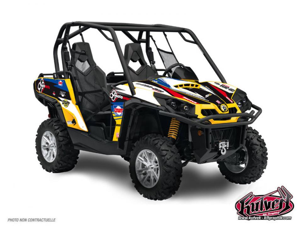 Autocollant stickers Kutvek pour SSV CAN-AM 800 COMMANDER R EFI XT 2012 à 2015 Neuf