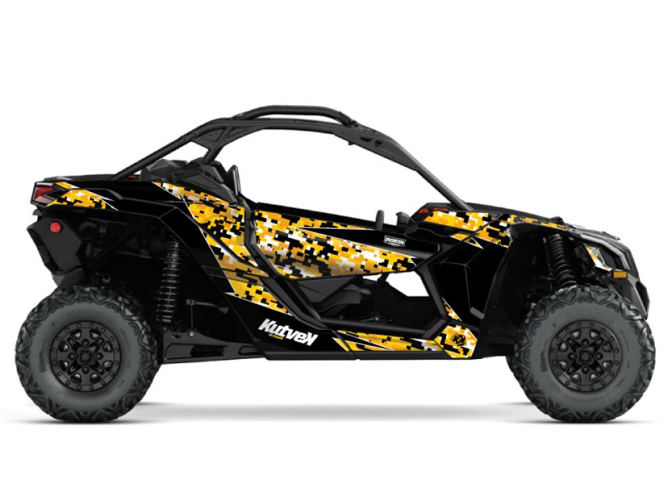 Autocollant stickers Kutvek pour SSV CAN-AM 900 MAVERICK X3 TURBO X RC 2018 à 2023 Neuf