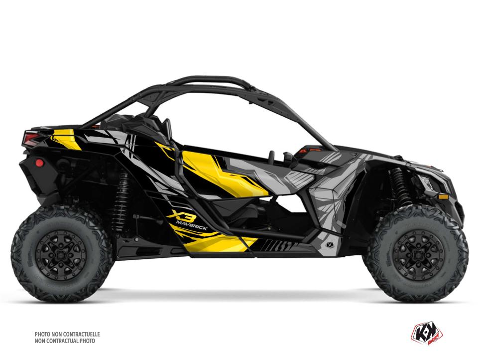 Autocollant stickers Kutvek pour Quad CAN-AM 900 Maverick X3 2017 à 2023 Neuf