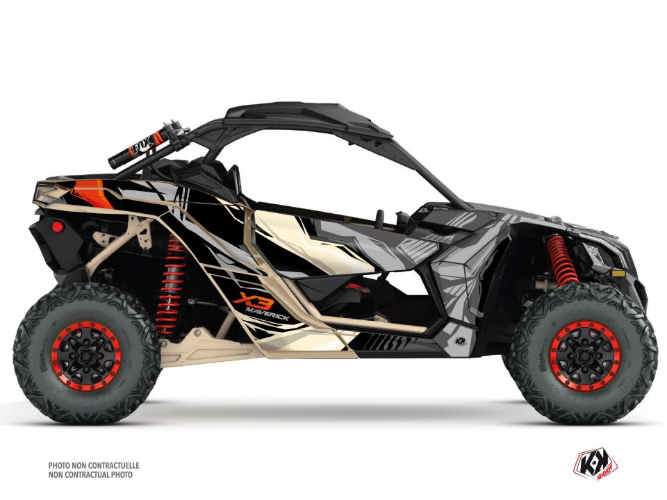 Autocollant stickers Kutvek pour Quad CAN-AM 900 Maverick X3 2017 à 2023 Neuf