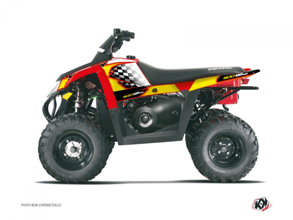 Autocollant stickers Kutvek pour Quad Polaris 500 Scrambler 4X2 2007 à 2009 Neuf