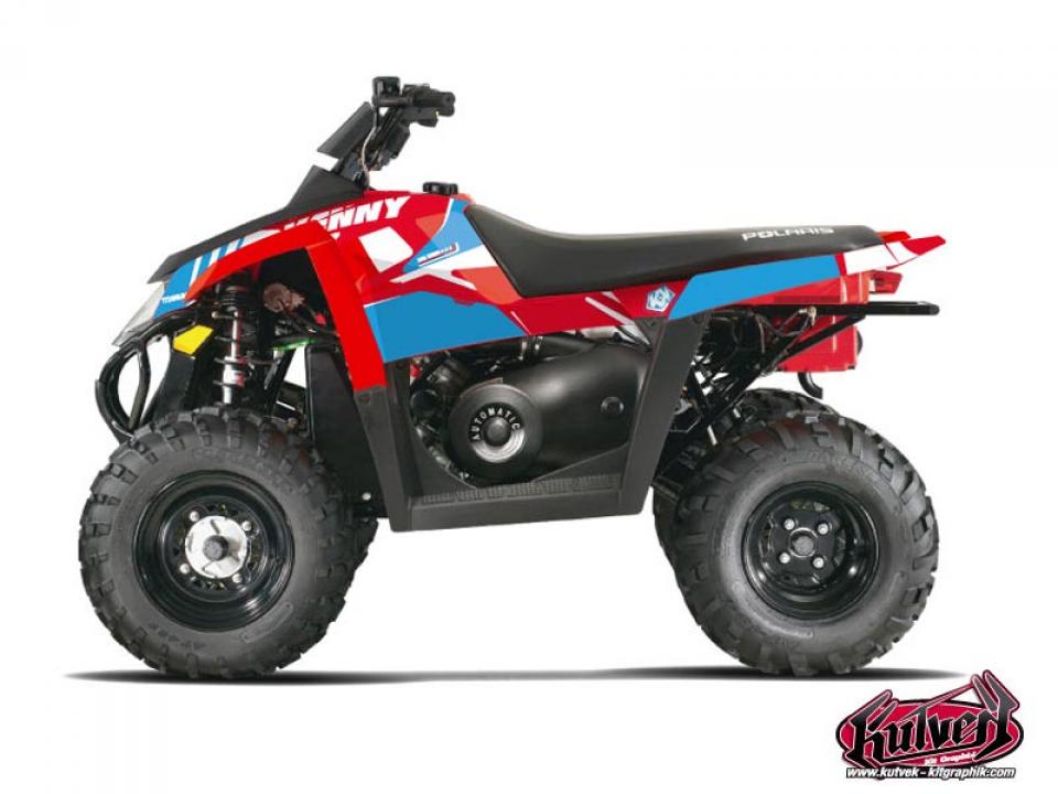 Autocollant stickers Kutvek pour Quad Polaris 500 Scrambler 4X2 2007 à 2009 Neuf