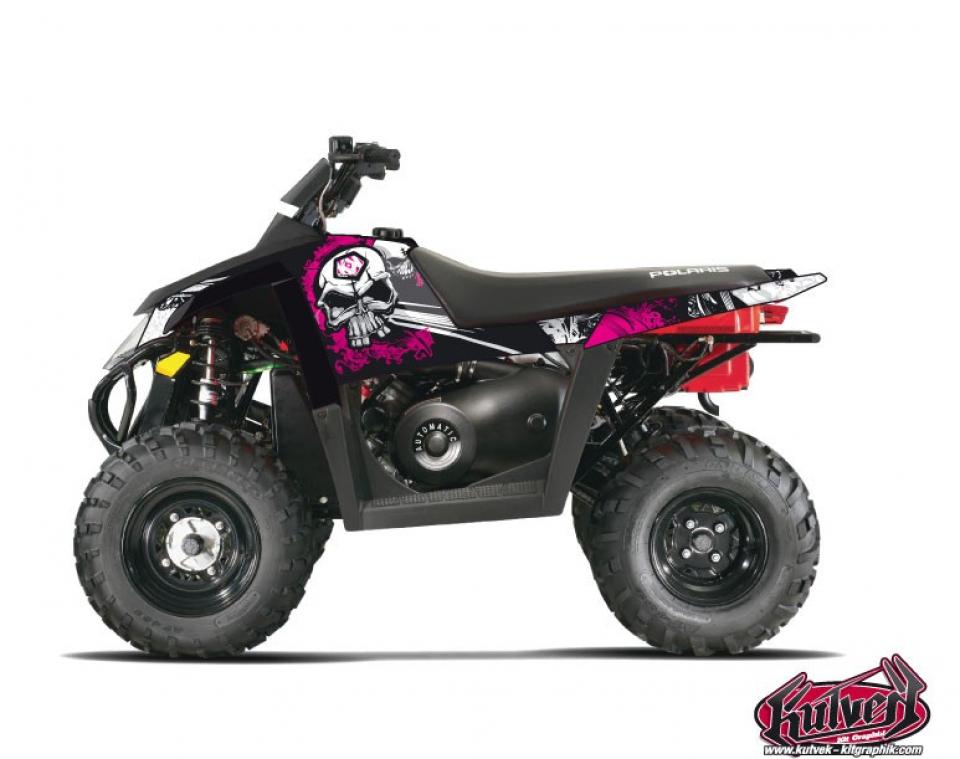 Autocollant stickers Kutvek pour Quad Polaris 500 Scrambler 4X2 2007 à 2009 Neuf