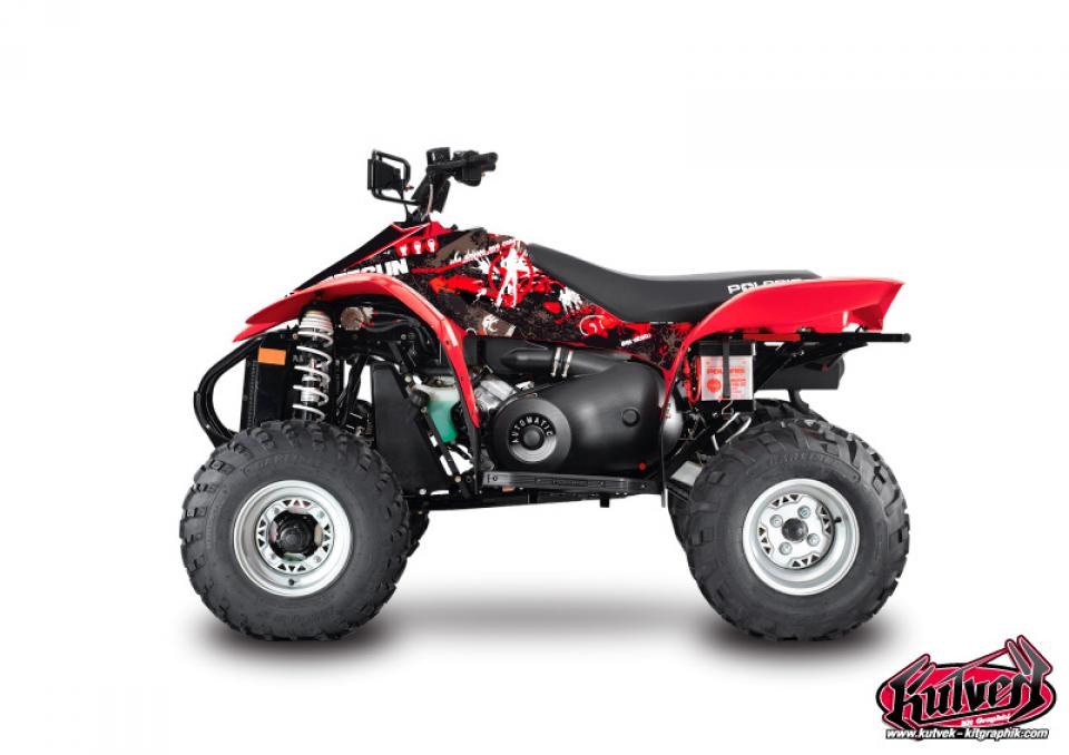 Autocollant stickers Kutvek pour Quad Polaris 500 Scrambler 4X2/4X4 1998 à 2009 Neuf