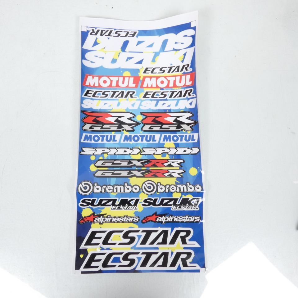 Planche autocollants 29.5x60cm BURN-OUT pour moto Suzuki Gsx-R R Neuf
