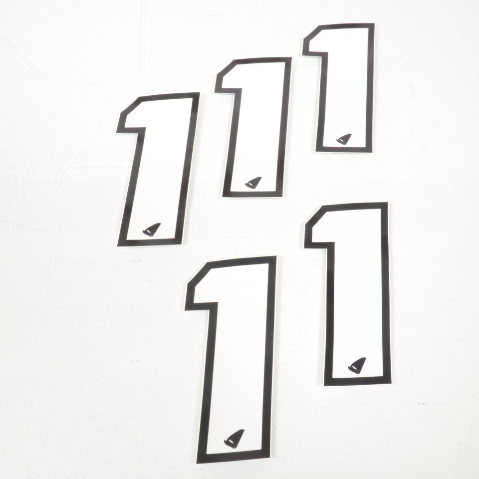 Autocollant stickers UFO pour Auto Numéro 1 blanc 130x58mm Neuf