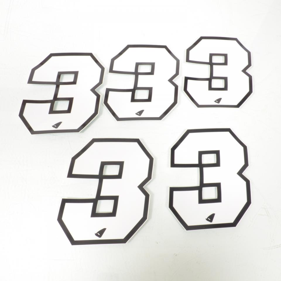 Autocollant stickers UFO pour Auto Numéro 5 blanc 130x102mm Neuf