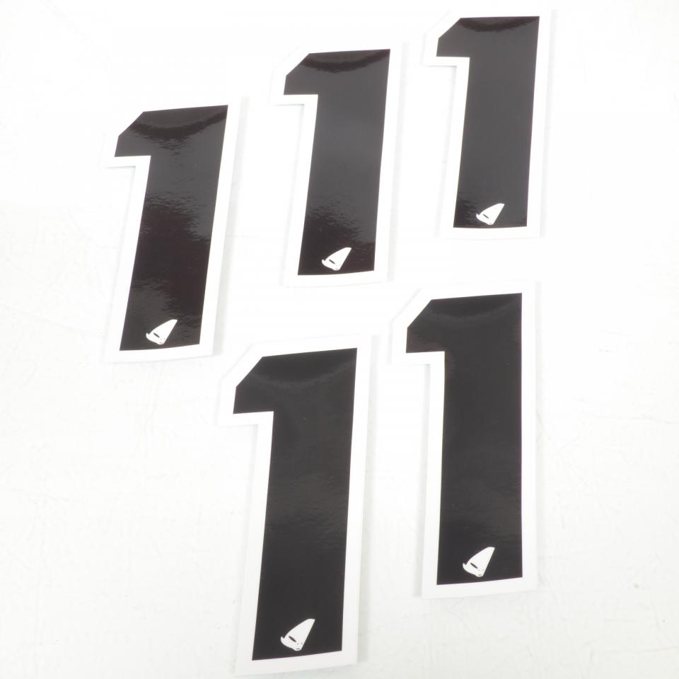 Autocollant stickers UFO pour Auto Numéro 1 noir 130x57mm Neuf