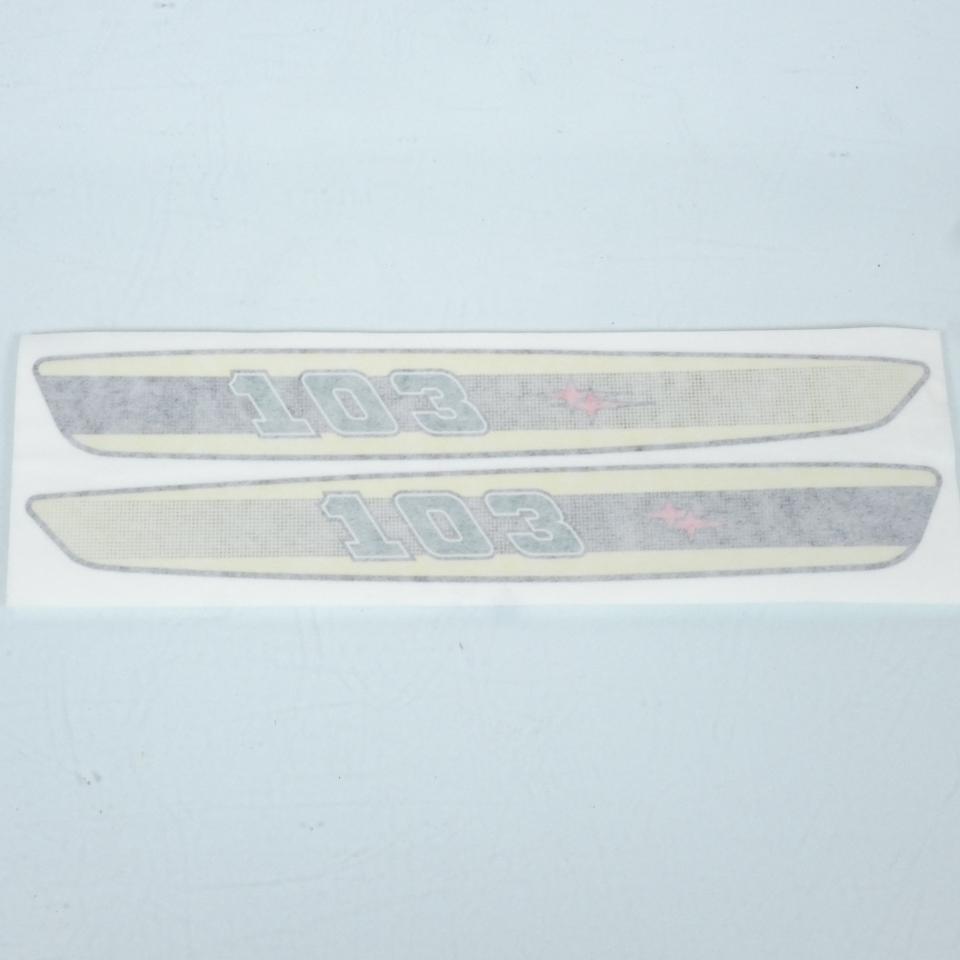 Autocollant stickers de réservoir blanc vert 280x38mm pour mobylette Peugeot 103