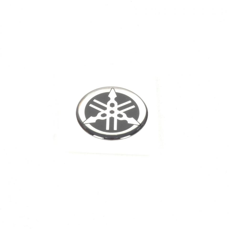 Logo autocollant diapason noir et chromé pour moto Yamaha 5LV-2836B-02 Ø30 Neuf