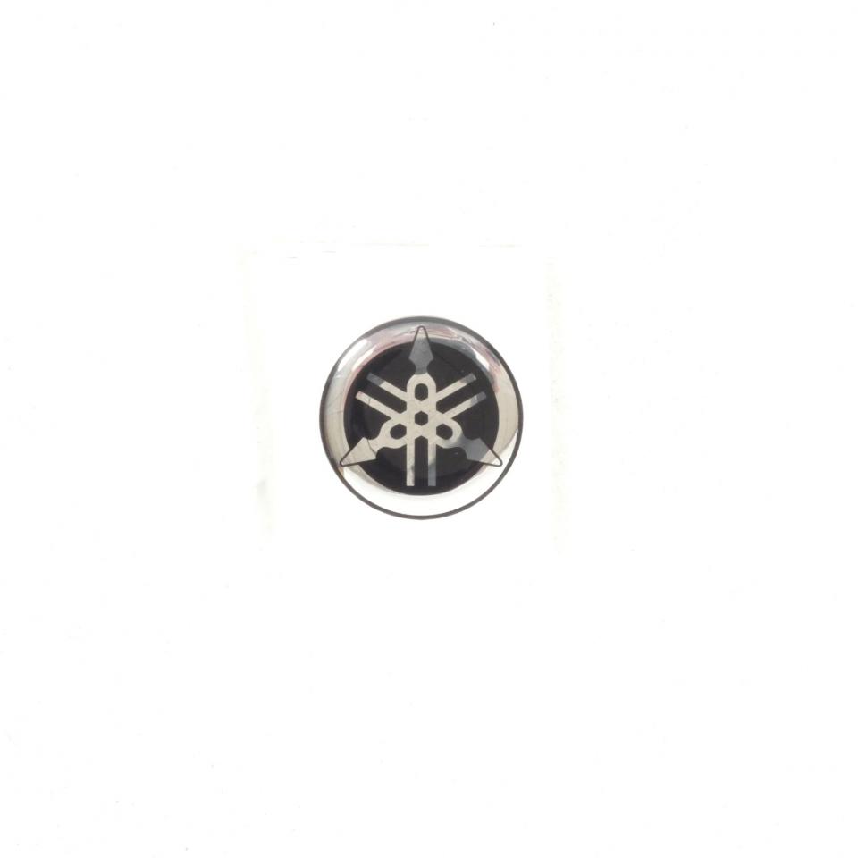Logo autocollant diapason noir et chromé pour moto Yamaha 5LV-2836B-02 Ø30 Neuf