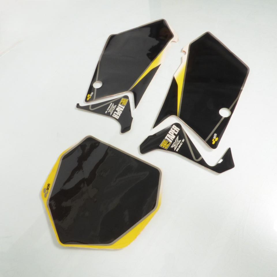 Kit déco noir jaune blanc Autocollant stickers Ace pour Moto Suzuki 450 RMZ Neuf